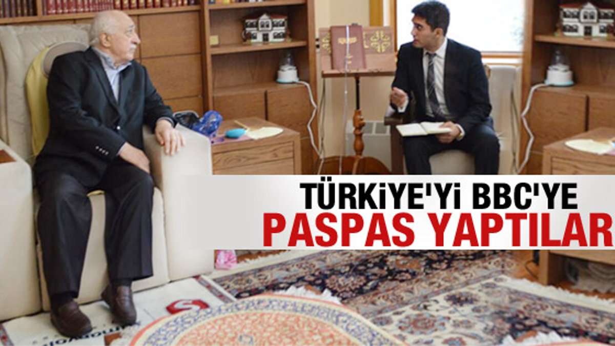 Gülen'in odasındaki Türkiye halısına basan BBC muhabiri