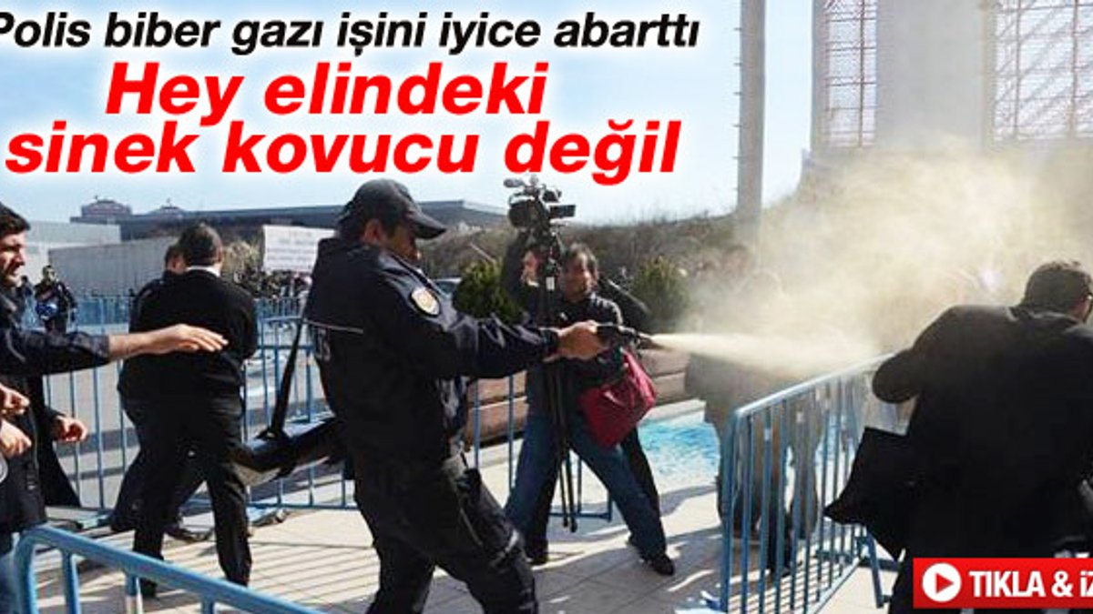 İstanbul'da düzenlenen Baraj ve HES Fuarı'nda arbede - izle