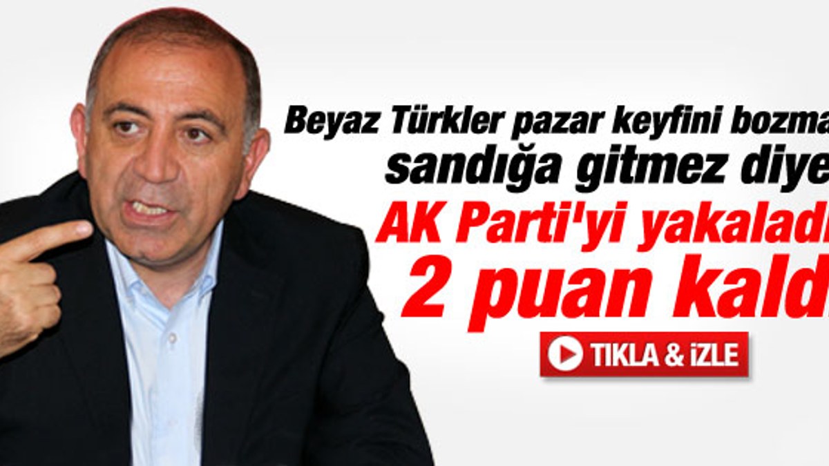 Gürsel Tekin: AK Parti ile CHP arasında fark 2 puan İZLE