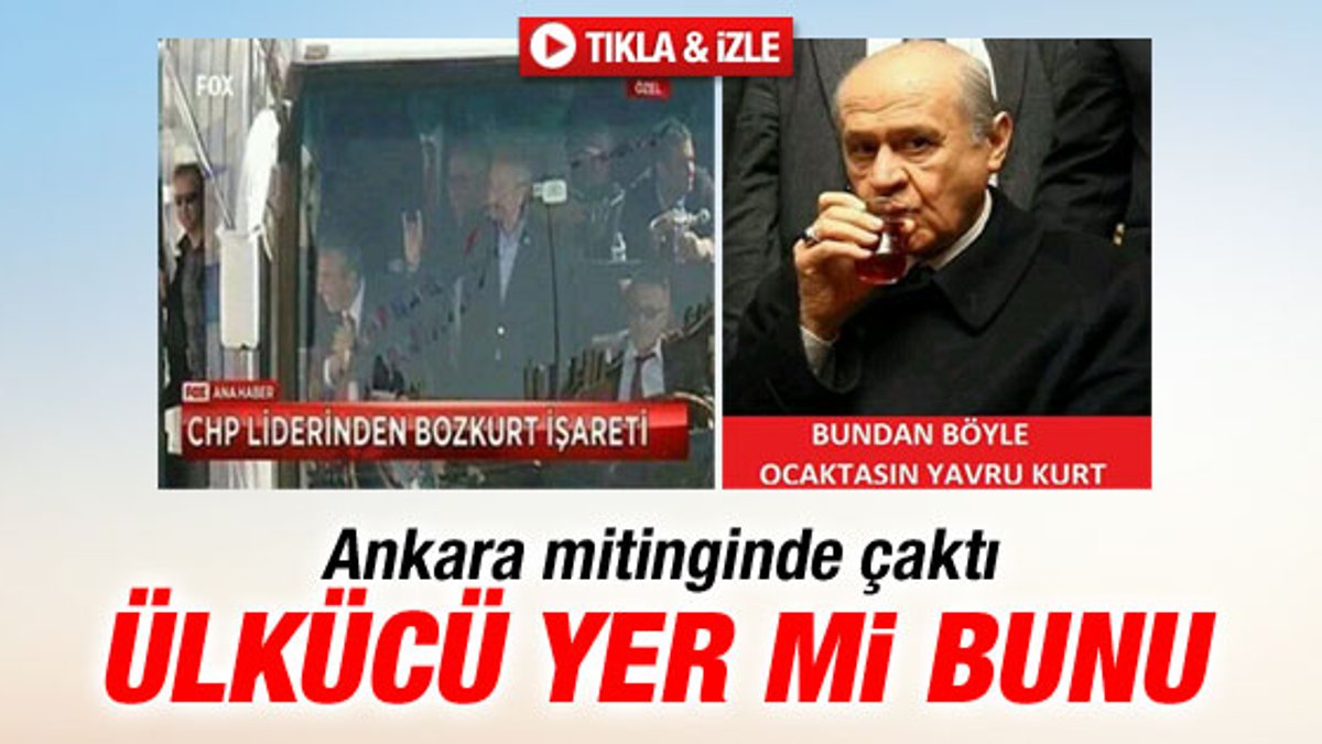 Bahçeli'den bozkurt yapan Kılıçdaroğlu'na tepki İZLE