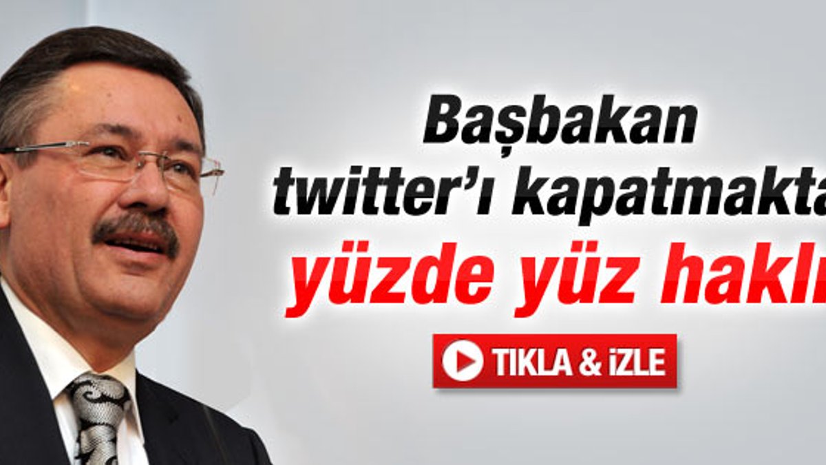 Melih Gökçek'ten Başbakan Erdoğan'a Twitter desteği