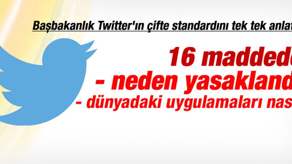 Başbakanlık'tan Twitter yasağı hakkında açıklama