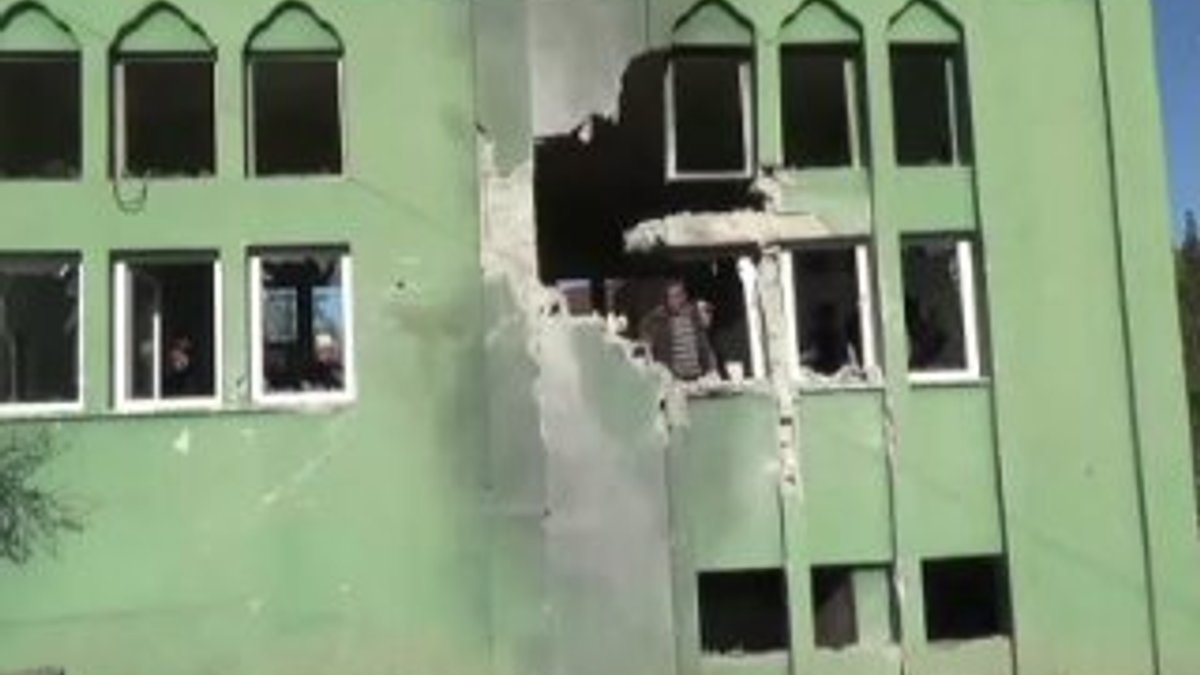 Hatay'da roket mermisi camiyi vurdu