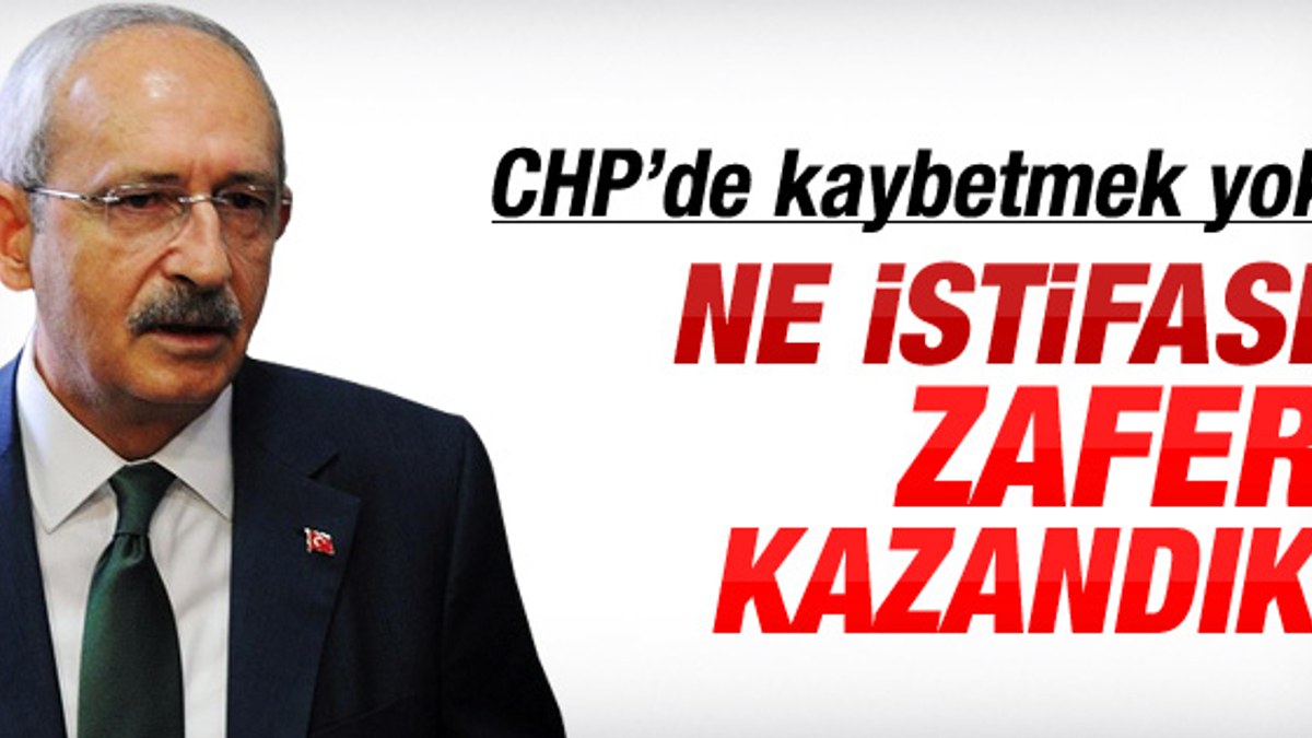 Kemal Kılıçdaroğlu istifa etti