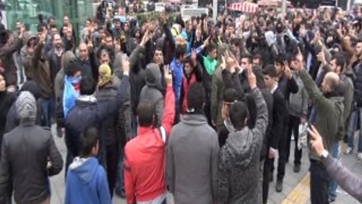 Mecidiyeköy'de polise taş atan BDP'lilere müdahale