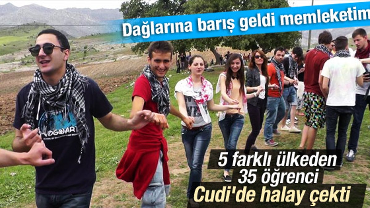 Yabancı öğrenciler Cudi Dağı eteklerinde barışı kutladılar İZLE