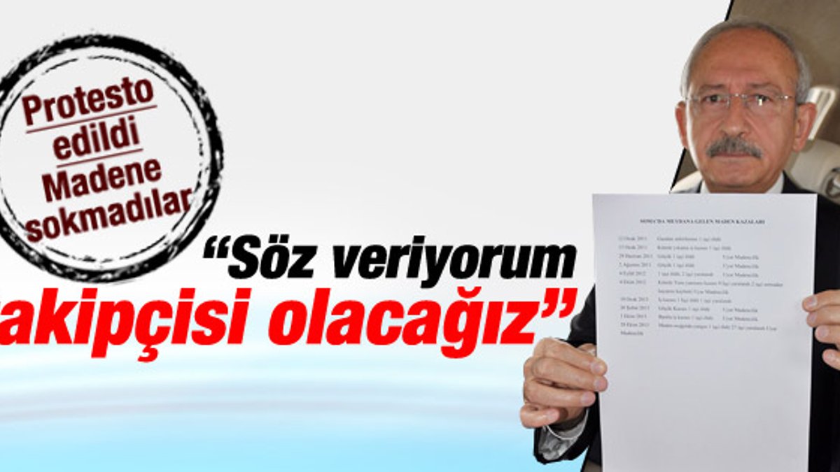 Kılıçdaroğlu Soma'daki kazaların listesini gösterdi