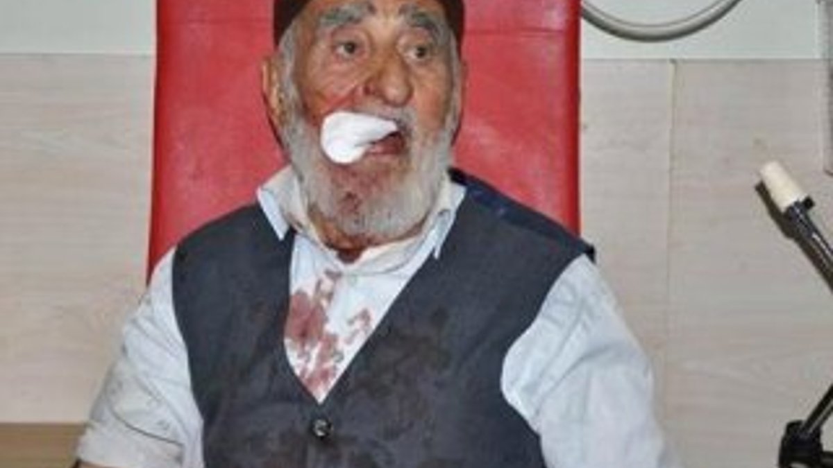 Köy imamı 77 yaşındaki dedeyi hastanelik etti