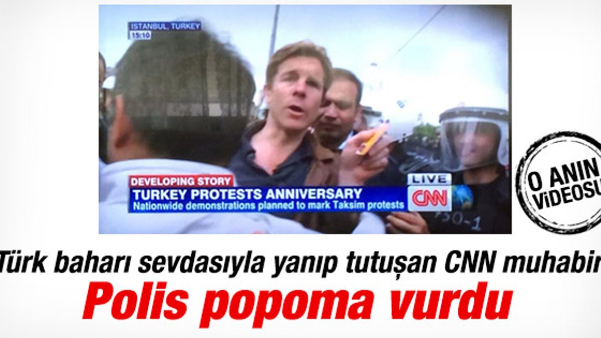 CNN muhabiri: Polis Taksim'de popoma vurdu