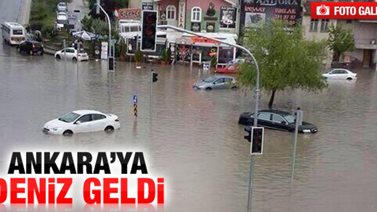 Sağanak yağış Ankara'yı etkisi altına aldı