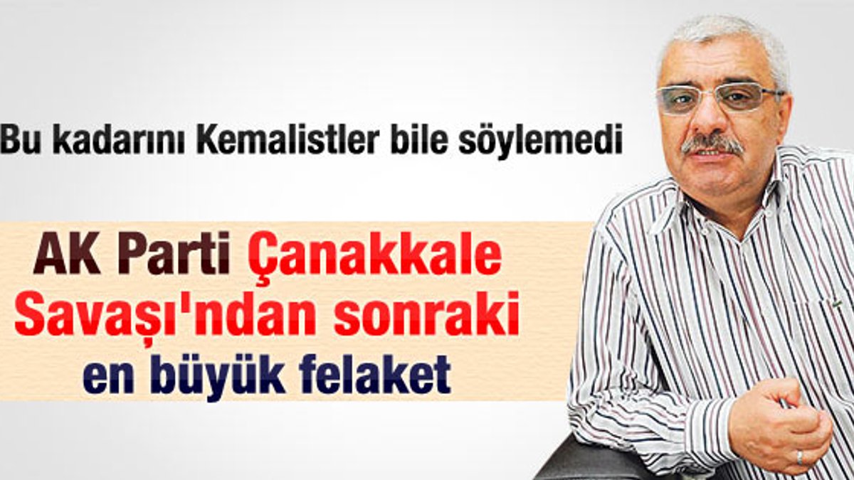Ali Bulaç: AK Parti Çanakkale'den sonra en büyük felaket