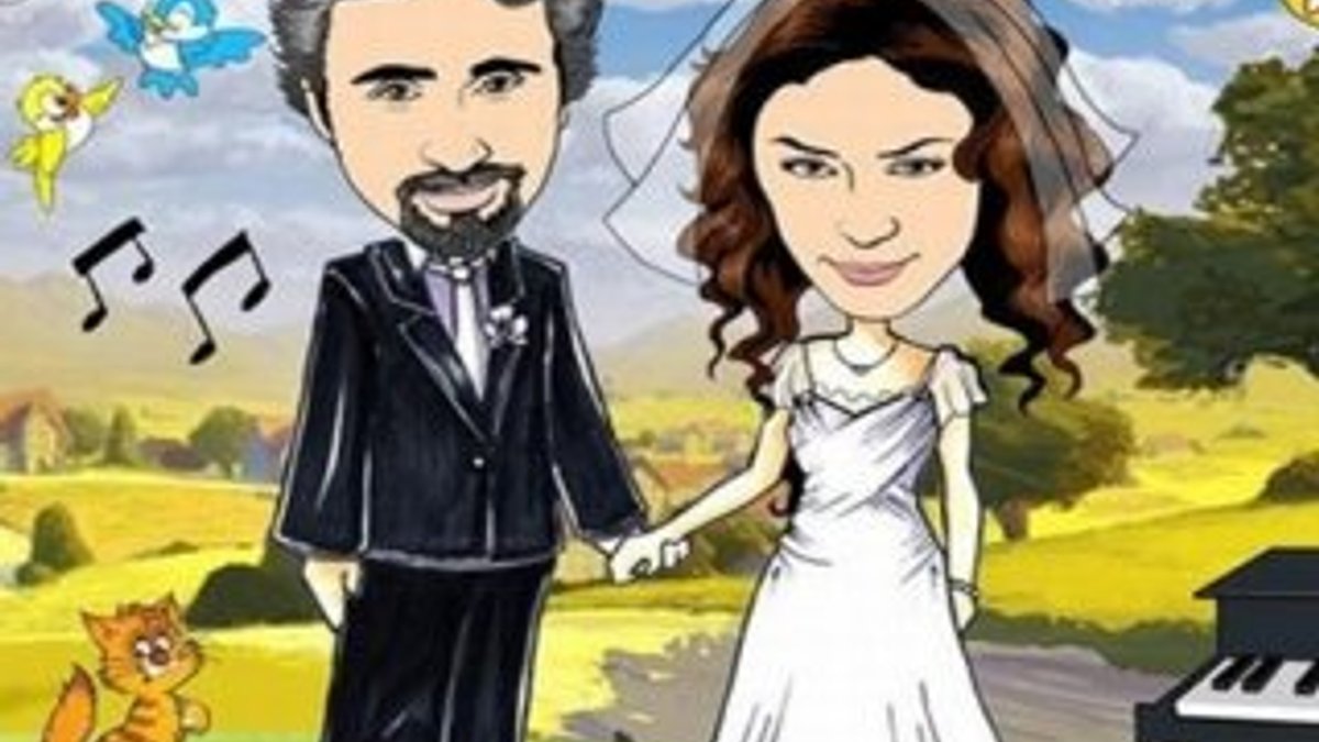 Emrah ile Sibel Kirer evlendi