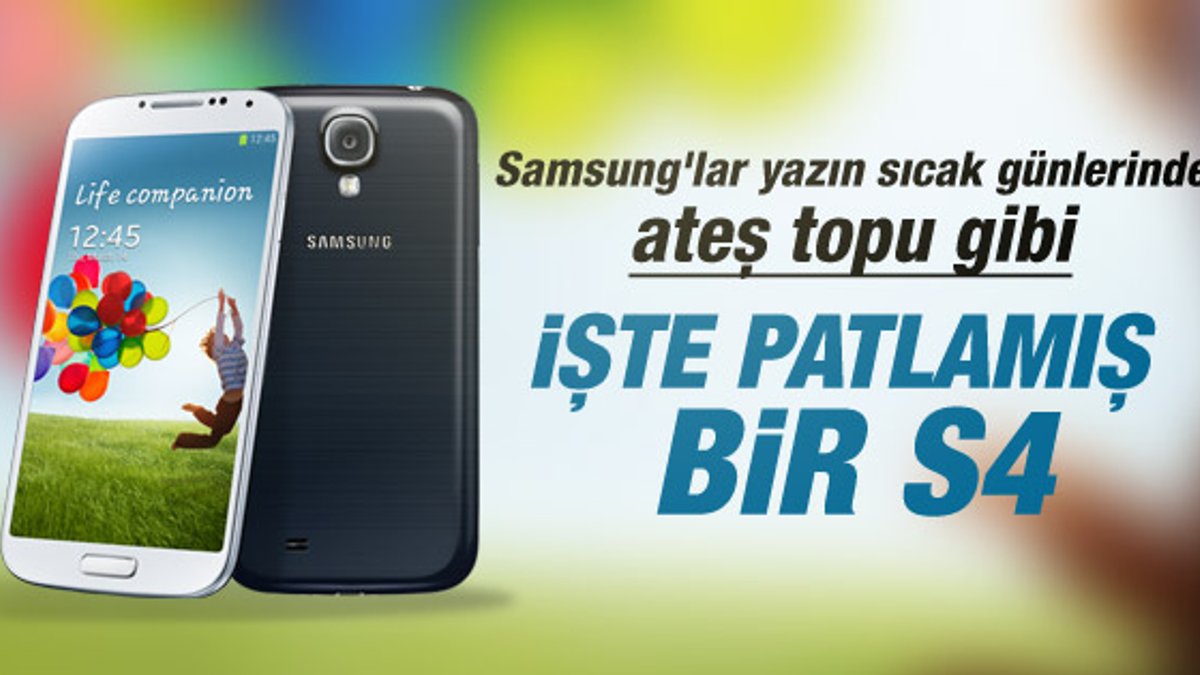 İstanbul'da bir evde Galaxy S4 patladı