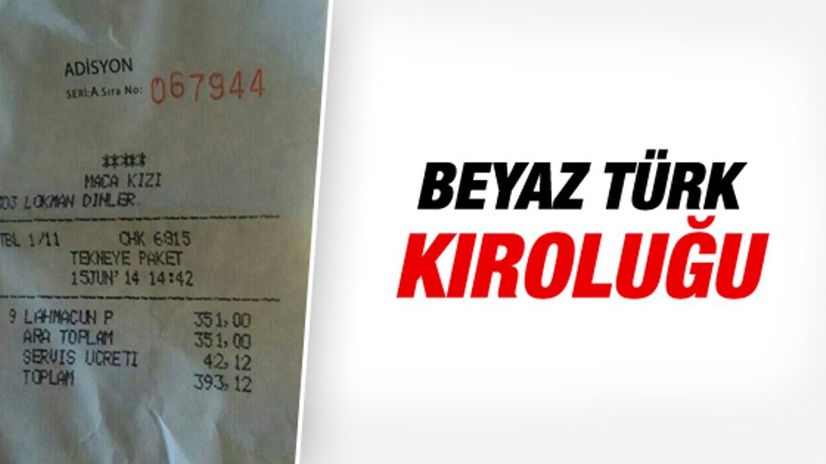 Bodrum'da yata paket servis: 9 lahmacun 393 lira