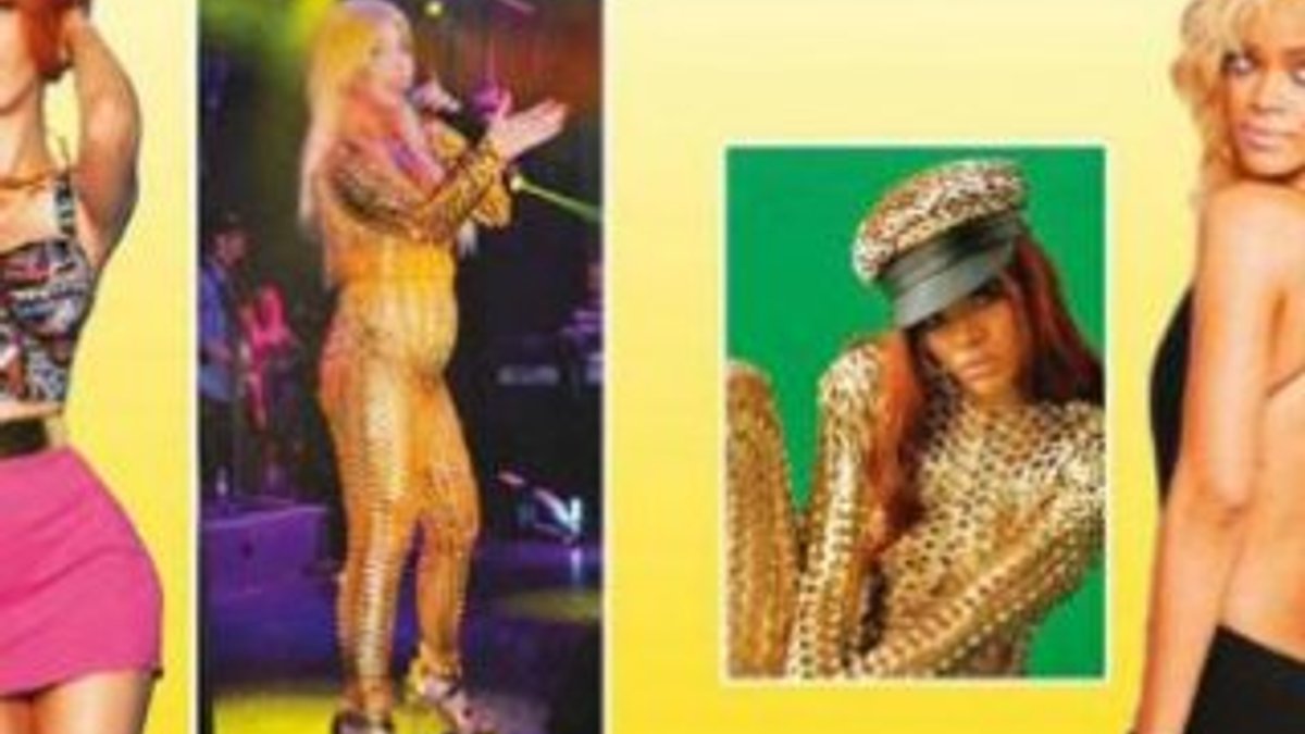 Hande Yaner'in olay kıyafetini ilk Rihanna giydi