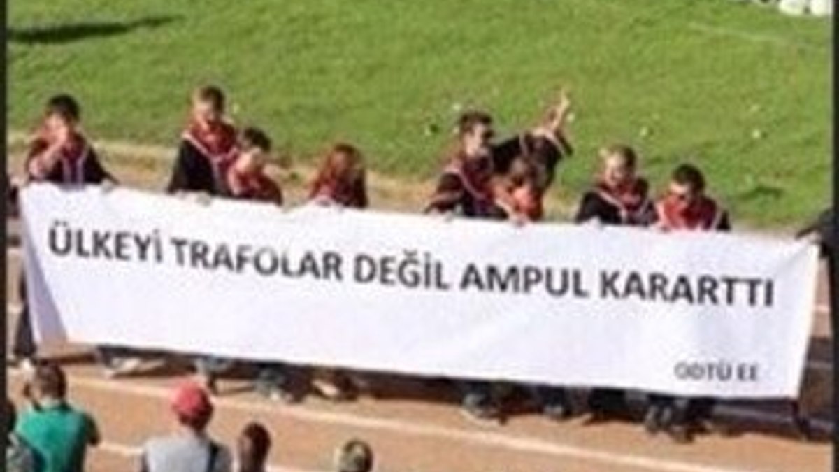 ODTÜ'de olaylı mezuniyet töreni