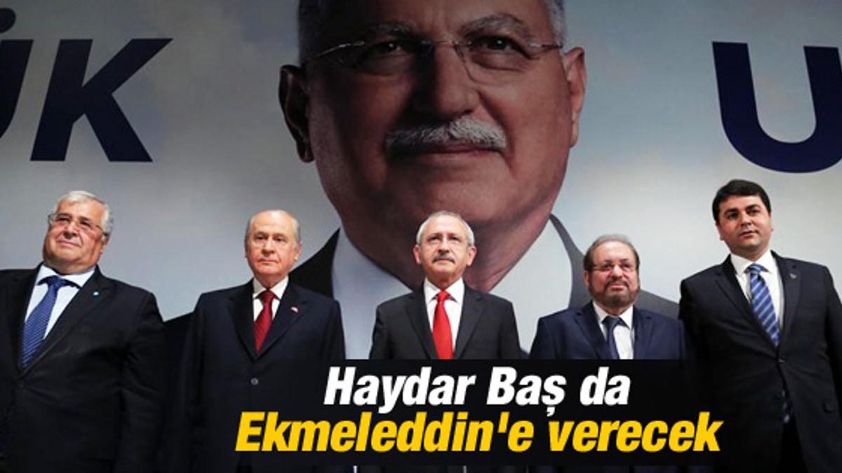 Çatı aday Ekmeleddin İhsanoğlu'na destek deklarasyonu İZLE