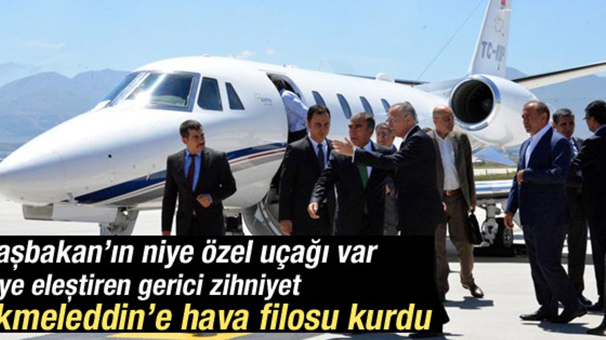 Ekmeleddin İhsanoğlu'na jet ve helikopter kiraladılar