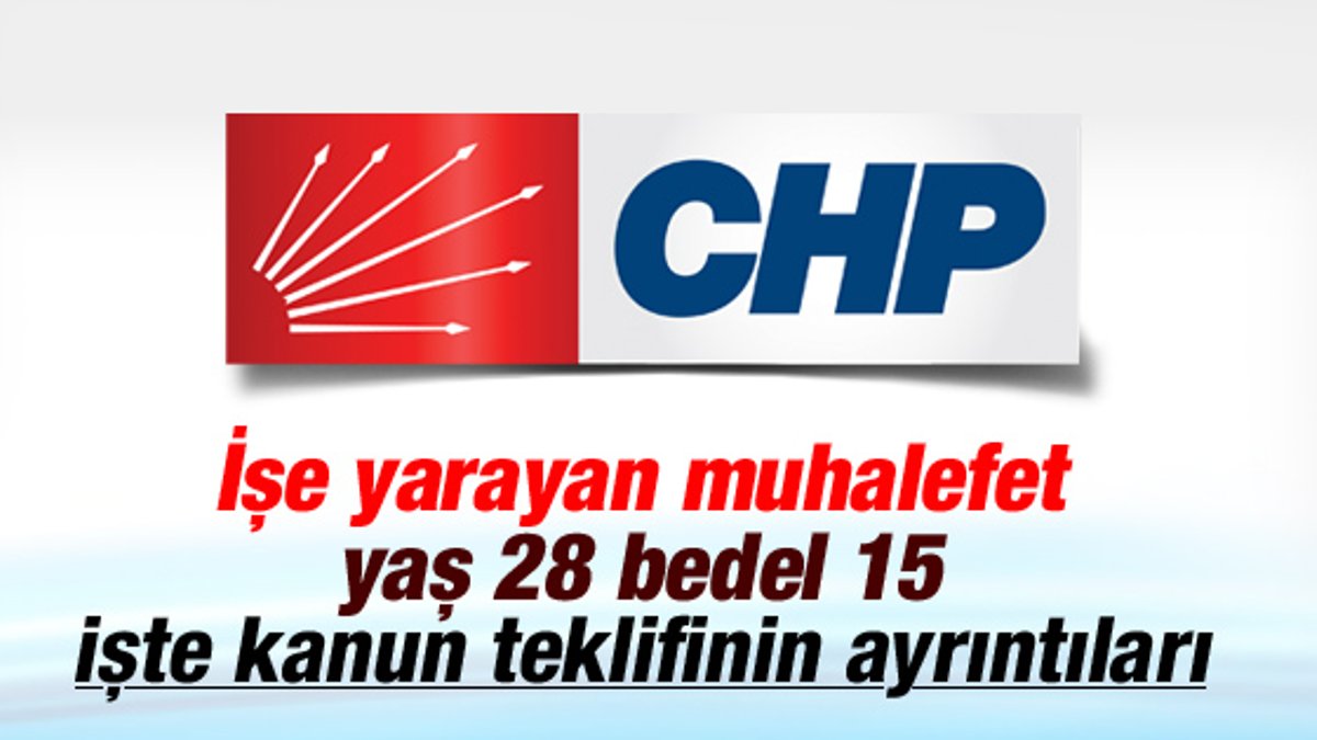 CHP'den bedelli askerlik için kanun teklifi