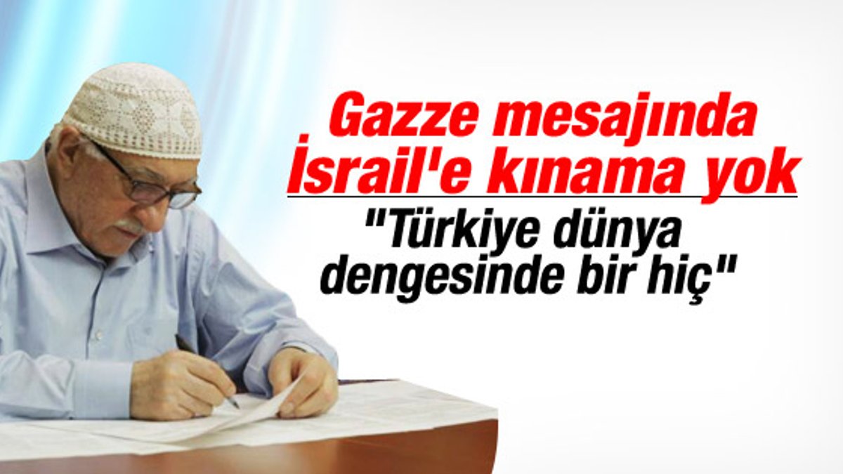 Fethullah Gülen'den Gazze için dua ve taziye mesajı