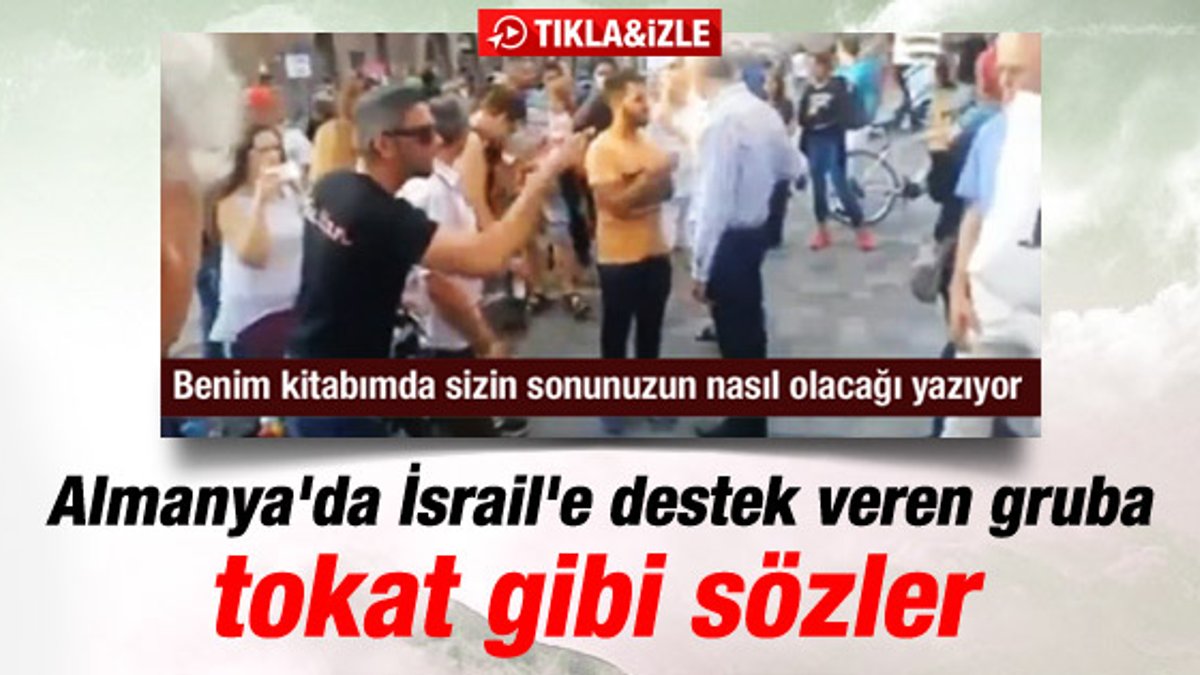 İsrail'e destek yürüyüşünü tek başına dağıtan Türk İZLE