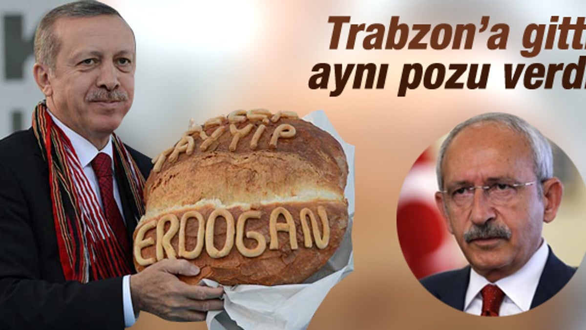 Kemal Kılıçdaroğlu'na Trabzon ekmeği hediye edildi