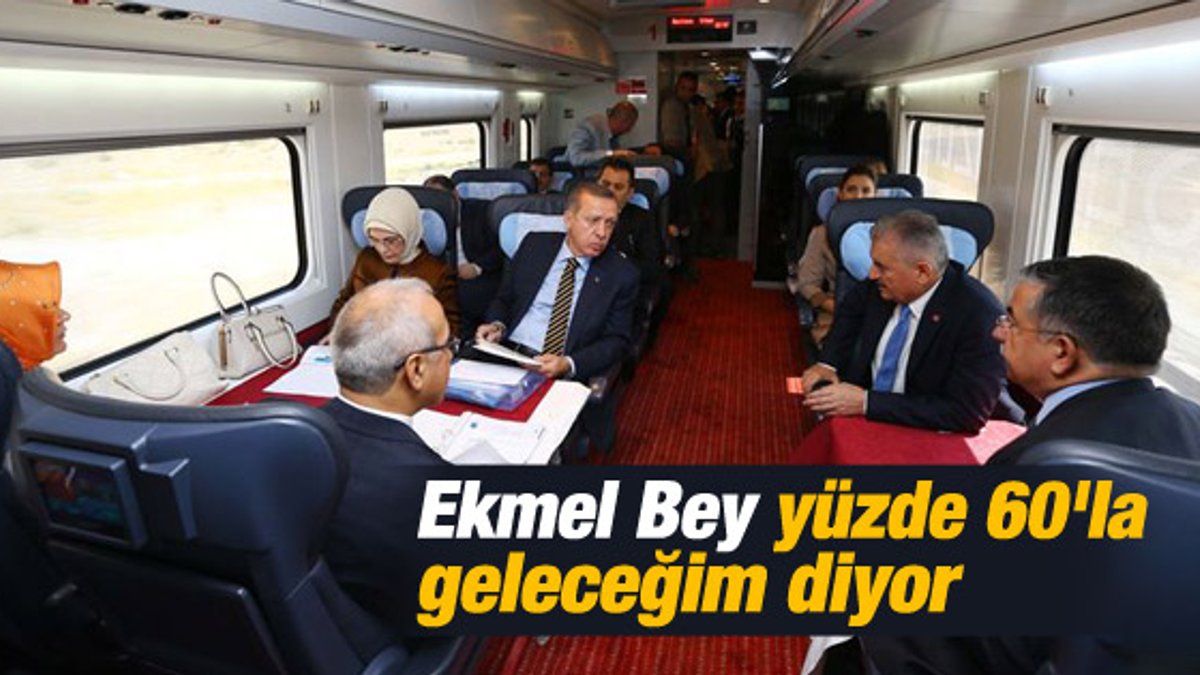 Başbakan Erdoğan Yüksek Hızlı Tren'e bindi
