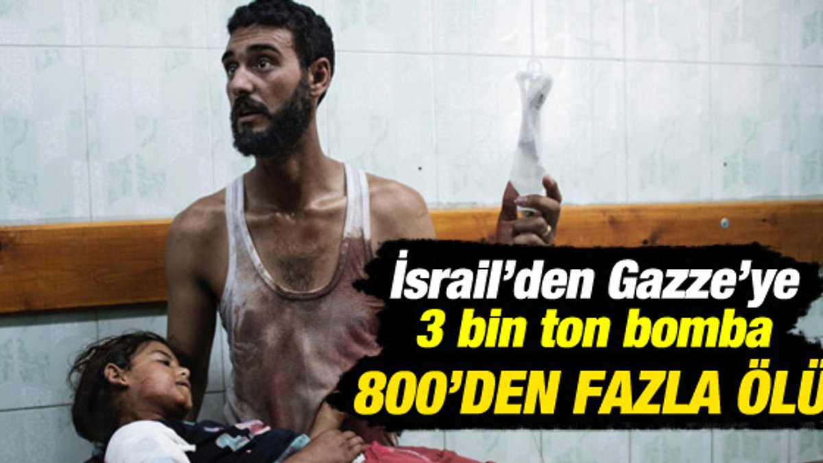 İsrail Gazze'ye 3 bin ton bomba attı
