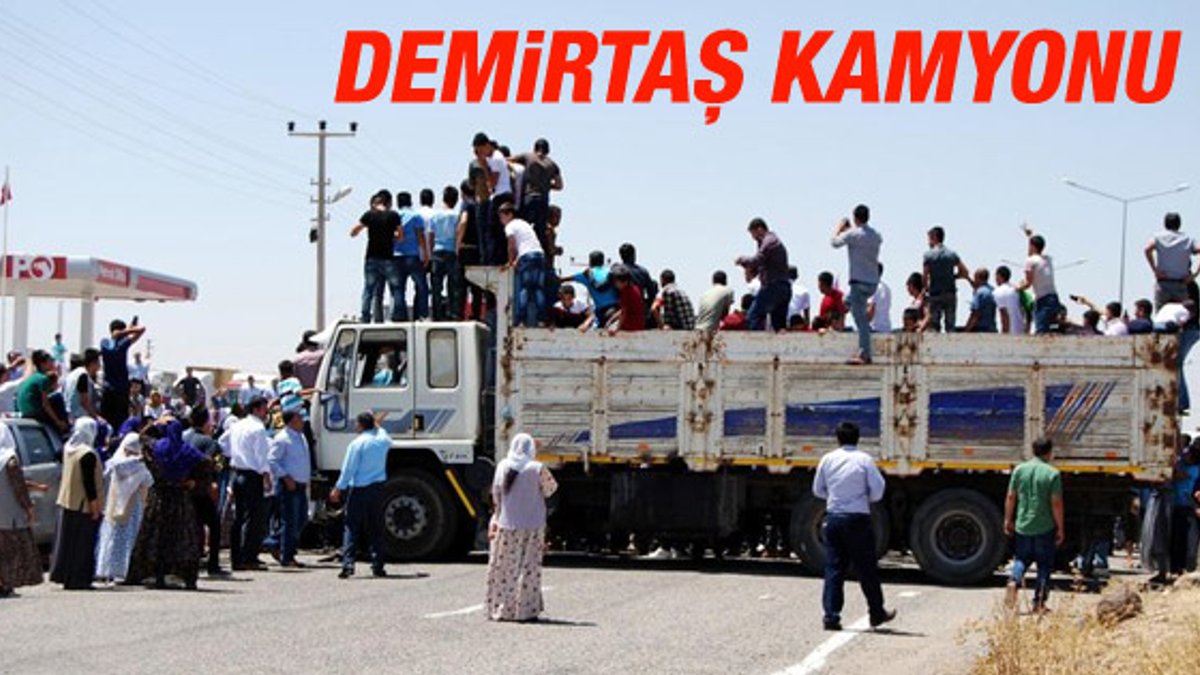 Selahattin Demirtaş'a kamyonla destek