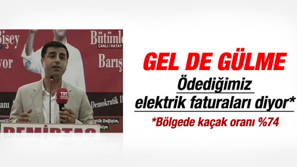 Selahattin Demirtaş'ın TRT eleştirisi güldürdü İZLE