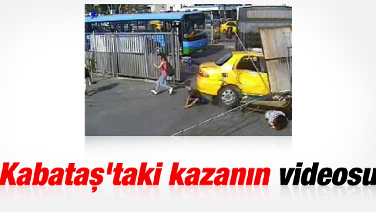 Kabataş'taki otobüs kazasının görüntüleri İZLE