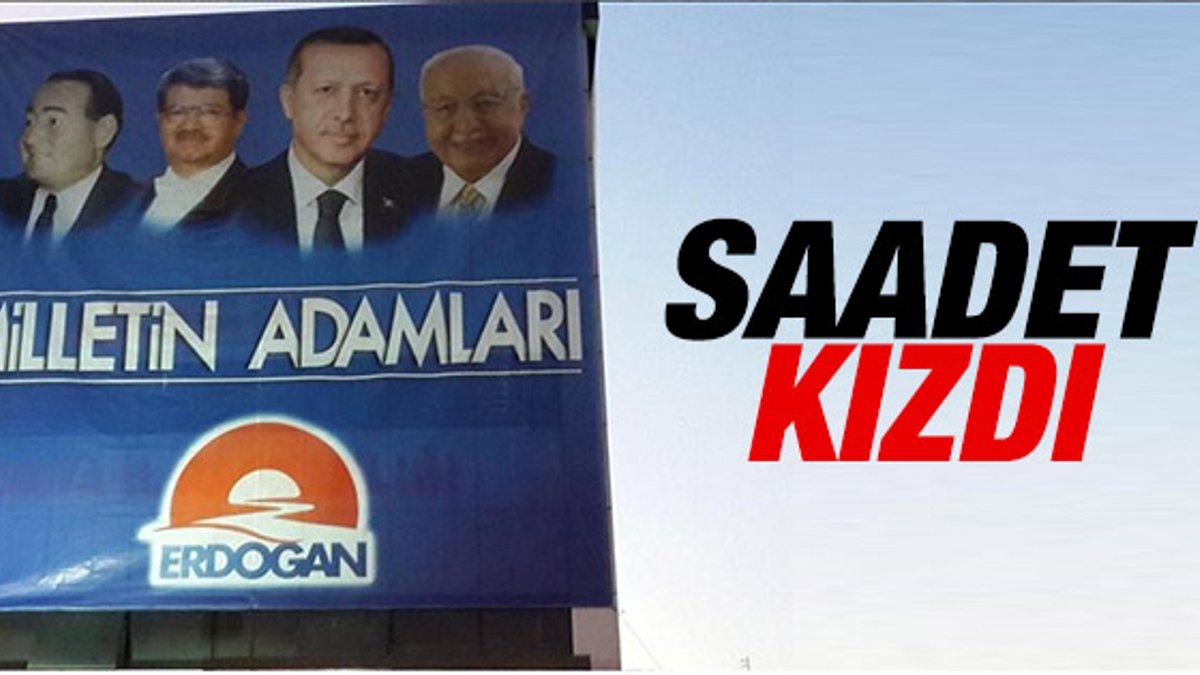 Erbakanlı Erdoğan pankartı Milli Gazete'yi kızdırdı
