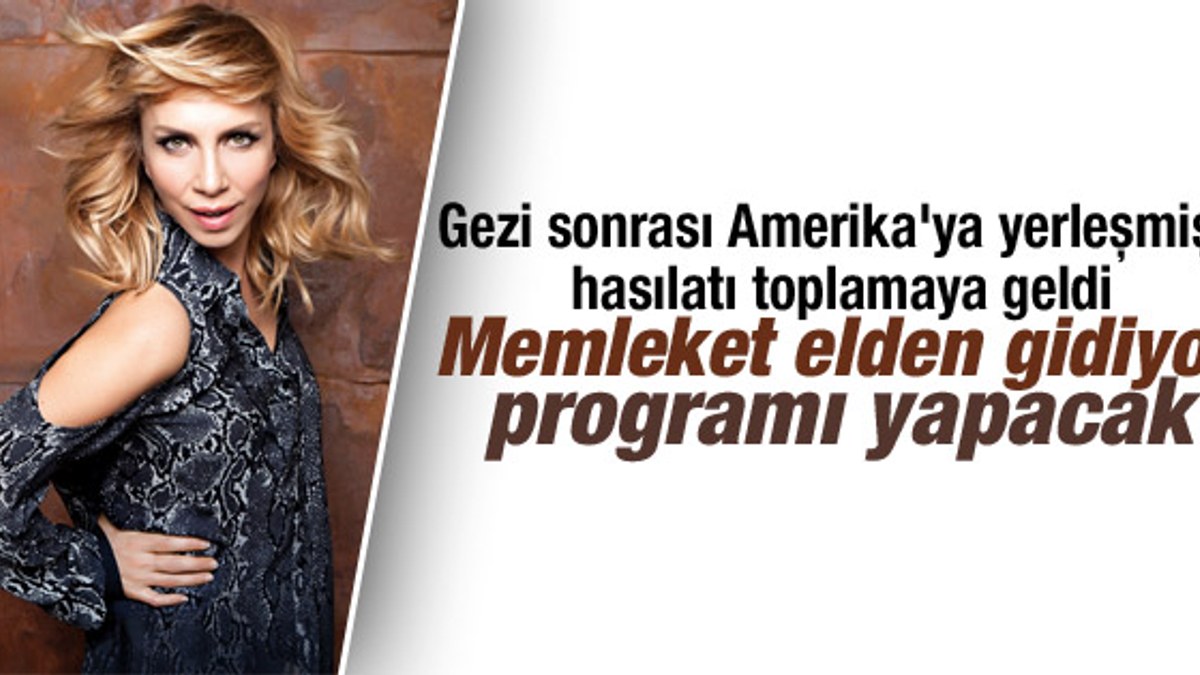 Sertab Erener: Türkiye'yle ilgili TV programı yapacağım