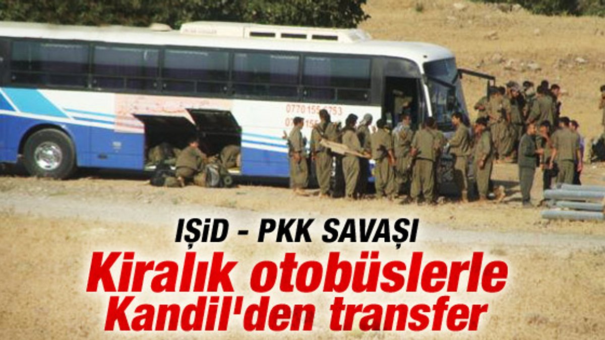 PKK IŞİD'le savaşmaya kiralık otobüslerle gidiyor