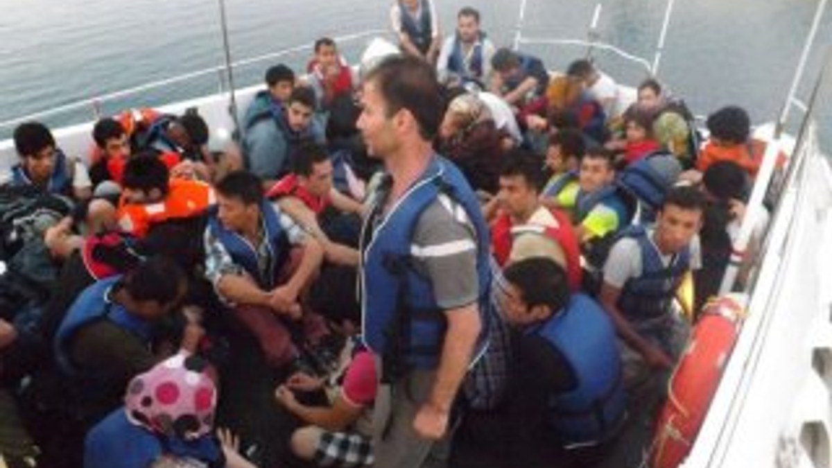 Ege Denizi açıklarında 116 kaçak göçmen yakalandı