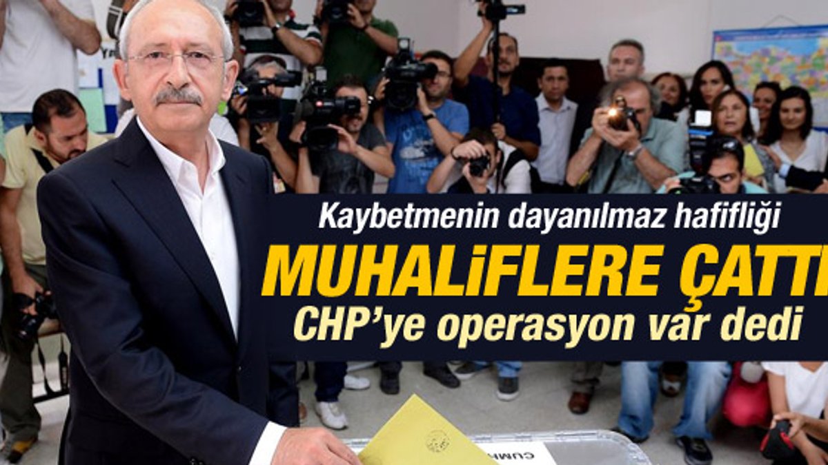 Kılıçdaroğlu'ndan muhaliflere: CHP'nin yakasından düşün