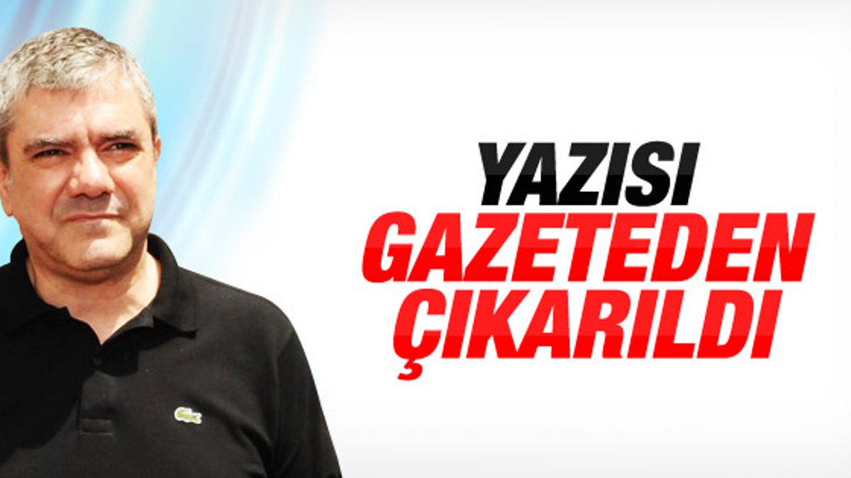 Hürriyet'ten Erdoğan'ı eleştiren Yılmaz Özdil'e veto