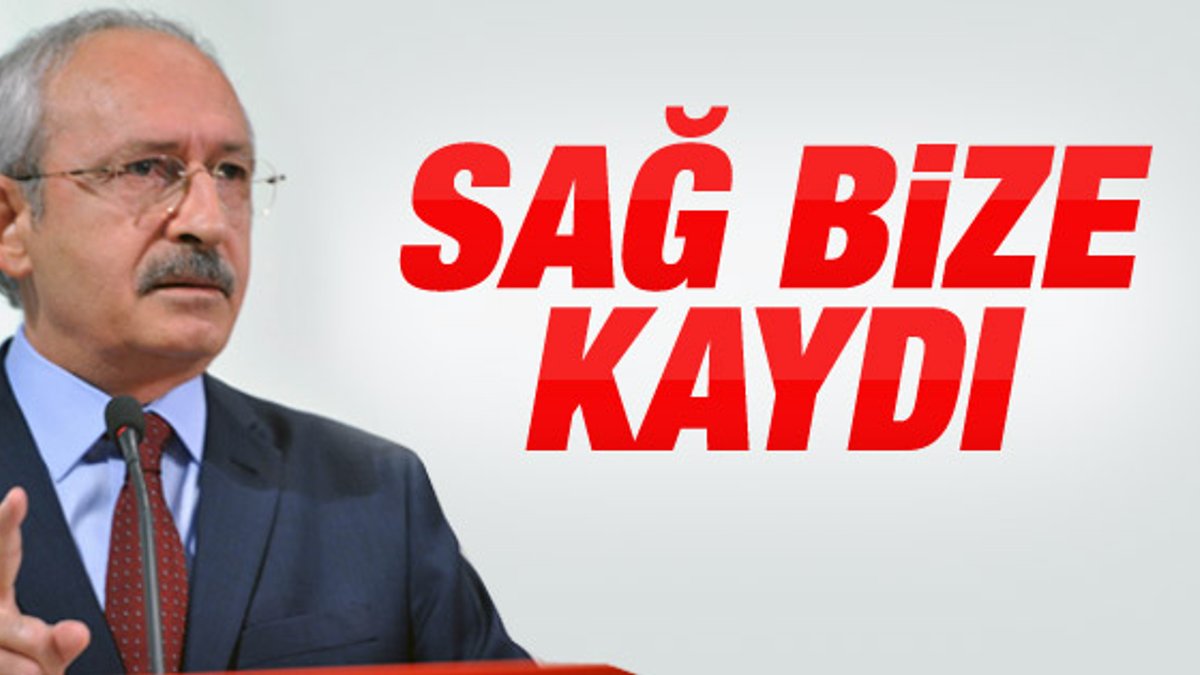 Kılıçdaroğlu: Kimse CHP sağa kaydı diyemez