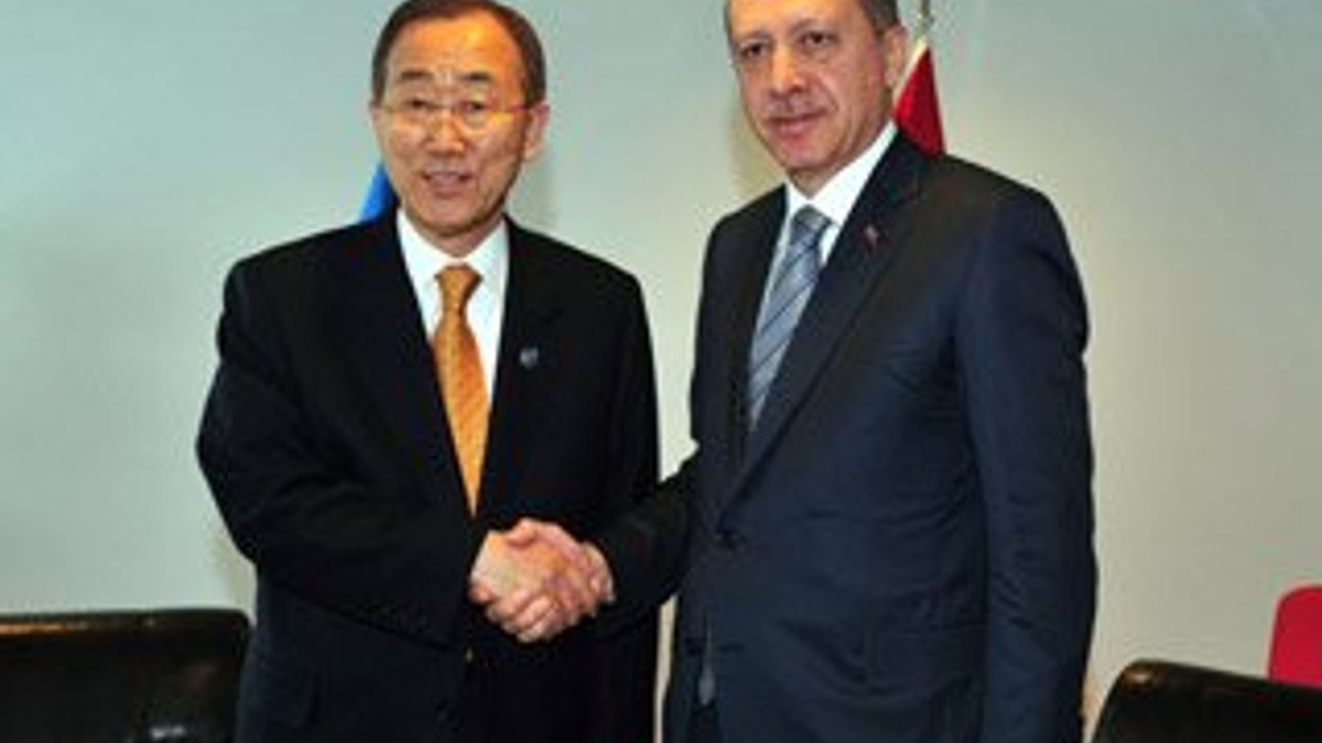 Erdoğan Ban Ki Moon ile görüştü