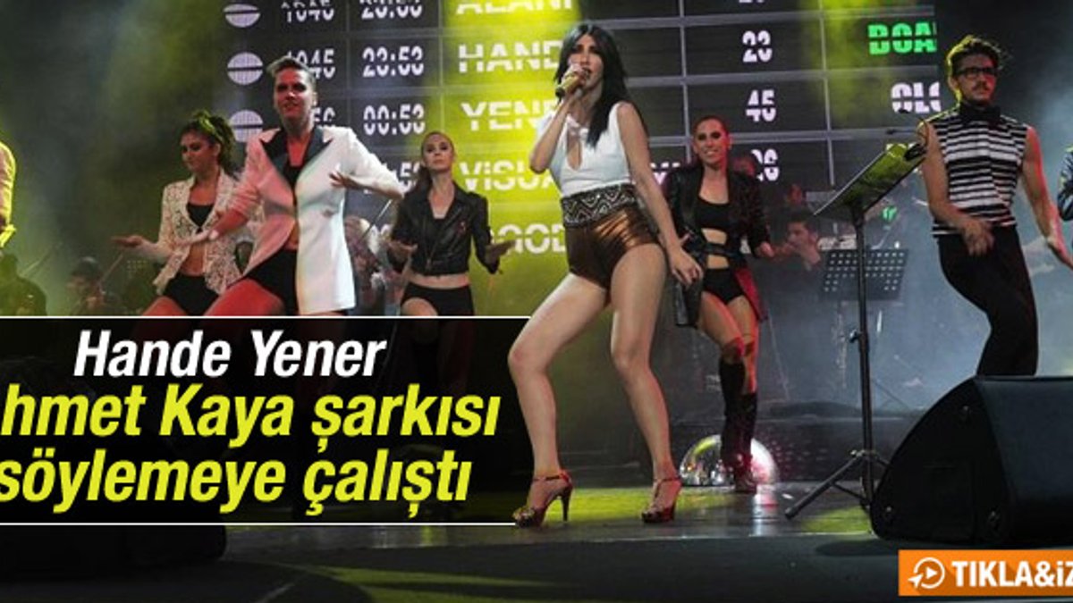 Hande Yener Ahmet Kaya şarkısı söyledi İZLE
