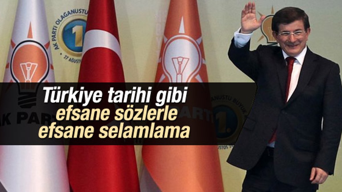 Davutoğlu'nun kongre konuşması