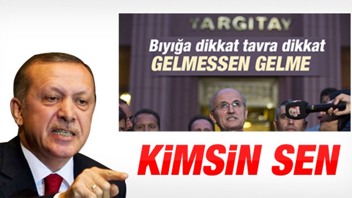 Erdoğan'dan Yargıtay Başkanı'na tepki İZLE