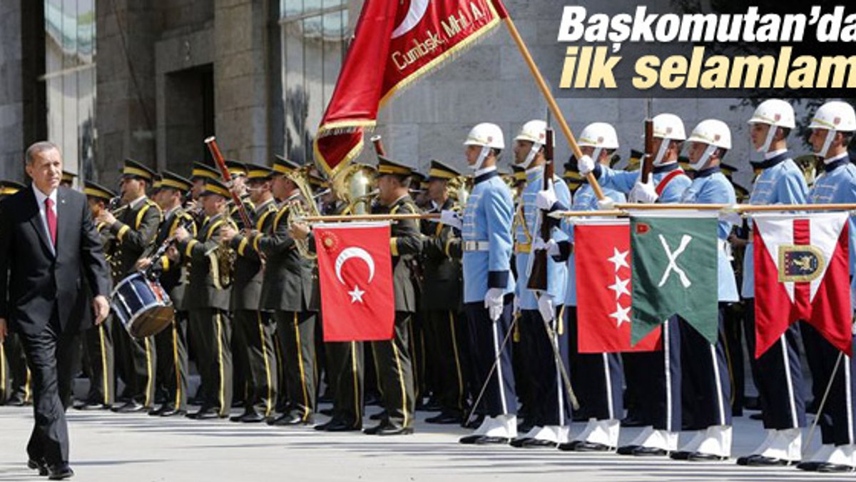 Erdoğan'dan askere ilk selamlama İZLE