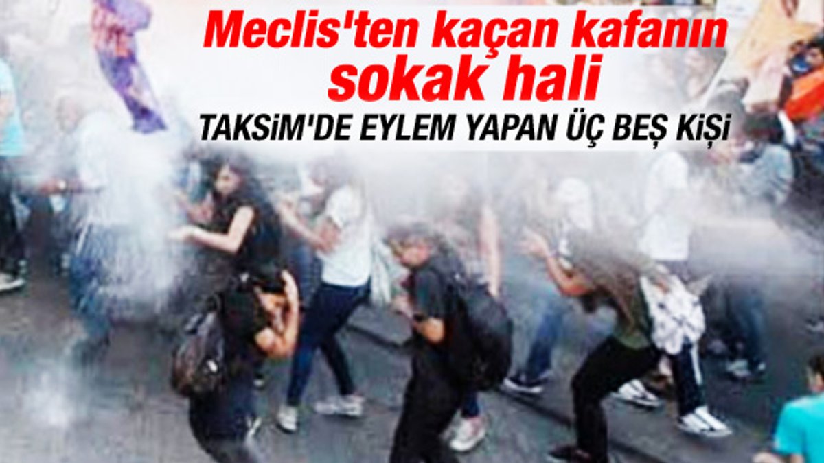Taksim'de Cumhurbaşkanı protestosuna müdahale