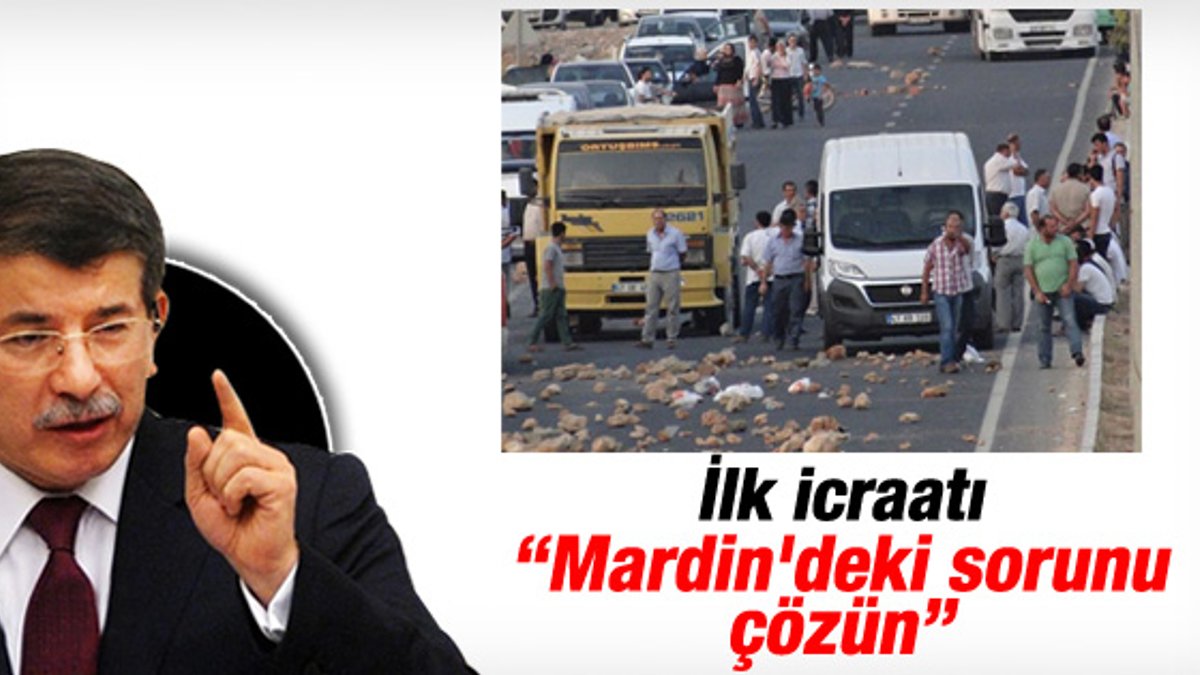 Başbakan Davutoğlu'nun ilk icraatı