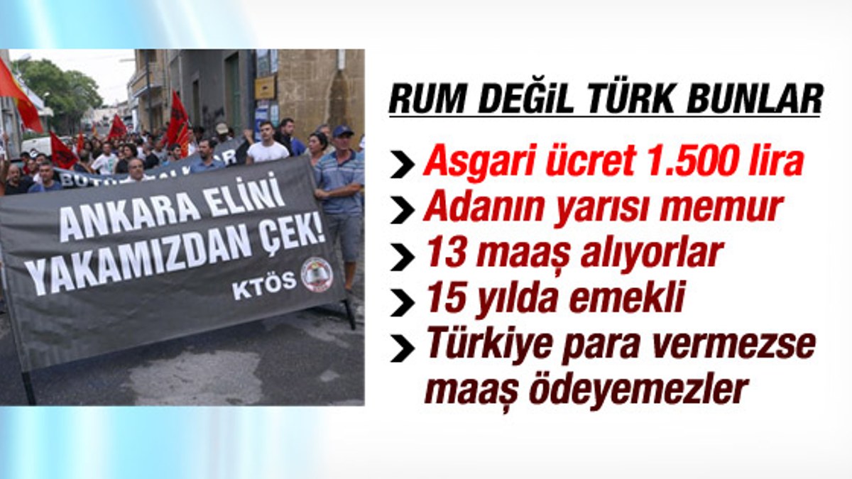 KKTC'de Ankara elini yakamızdan çek eylemi
