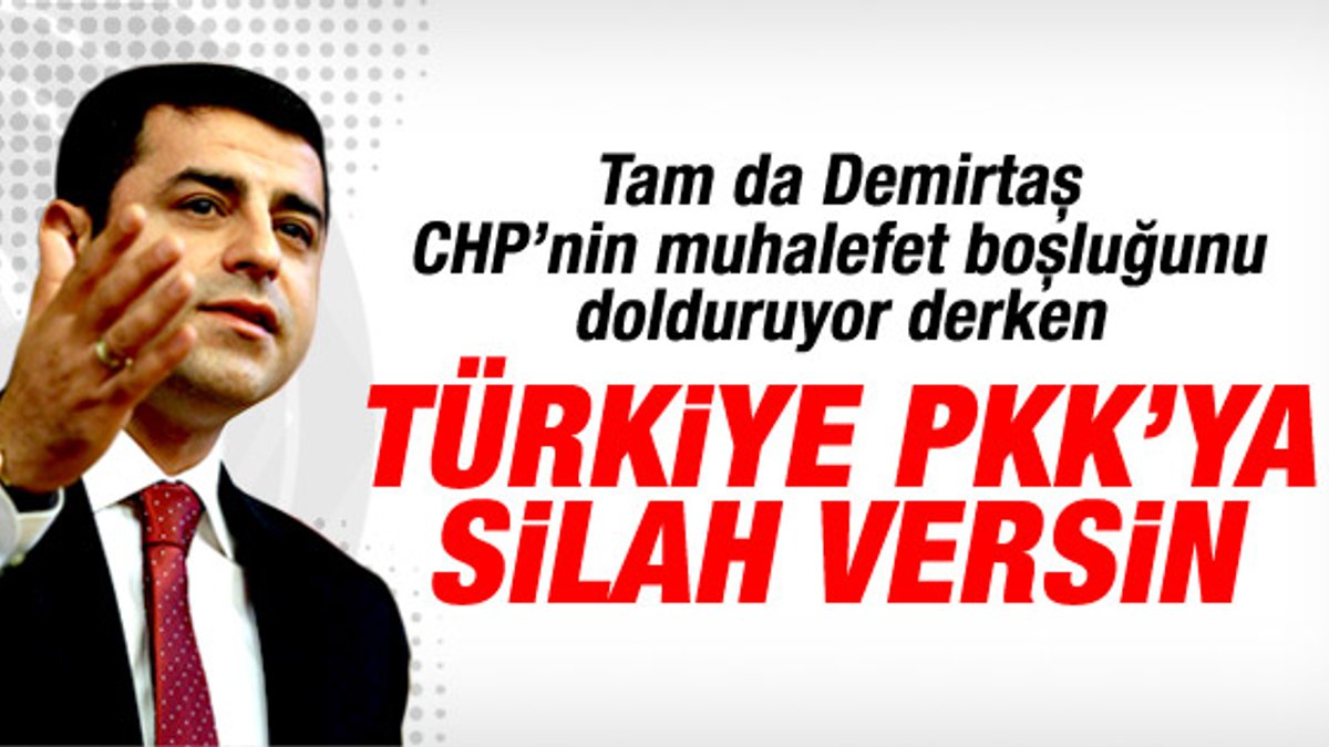 Selahattin Demirtaş: Türkiye PKK'ya silah versin