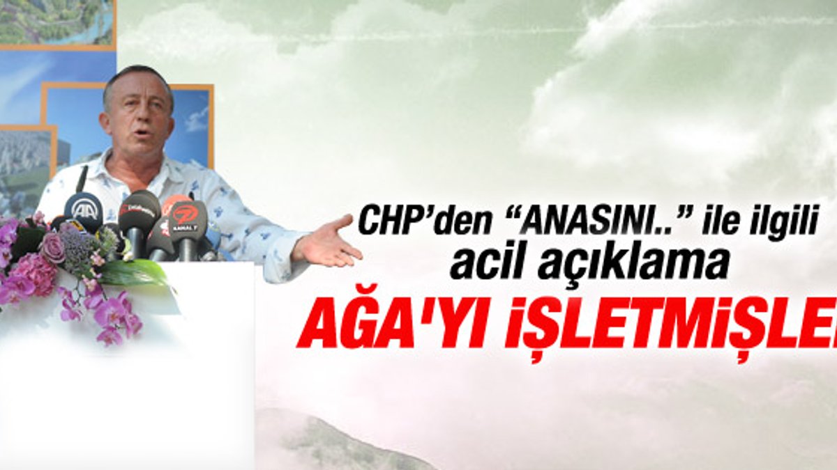 CHP'den Ali Ağaoğlu'na jet yalanlama