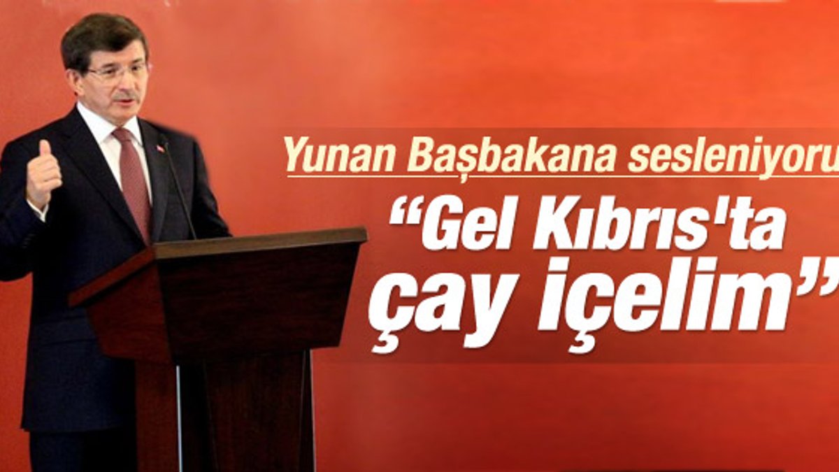 Davutoğlu'ndan KKTC'de barış mesajları