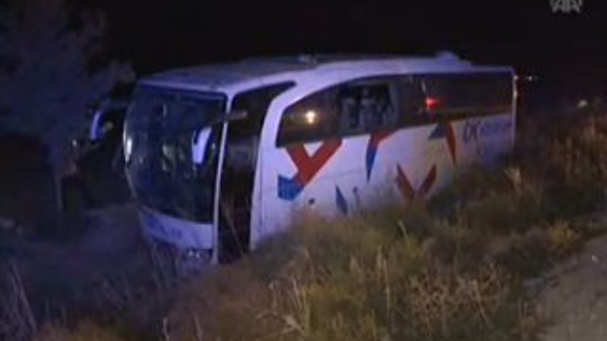 Konya'da otobüs kazası: 22 yaralı